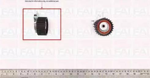 FAI AutoParts T9376 - Įtempiklio skriemulys, paskirstymo diržas autoreka.lt