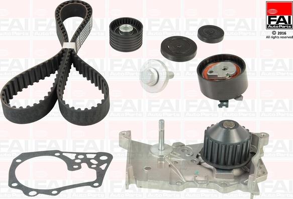 FAI AutoParts TBK460-6609 - Vandens siurblio ir paskirstymo diržo komplektas autoreka.lt