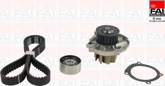 FAI AutoParts TBK371-6519 - Vandens siurblio ir paskirstymo diržo komplektas autoreka.lt