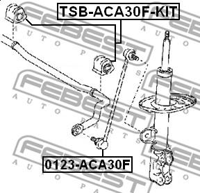 Febest 0123-ACA30F - Šarnyro stabilizatorius autoreka.lt