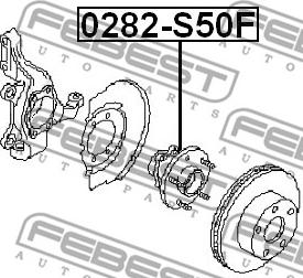 Febest 0282-S50F - Rato stebulė autoreka.lt