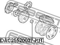 Febest DAC25520037-KIT - Rato guolio komplektas autoreka.lt