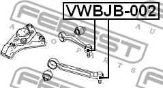 Febest VWBJB-002 - Remonto komplektas, atrama / vairo trauklė autoreka.lt