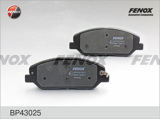 Fenox BP43025 - Stabdžių trinkelių rinkinys, diskinis stabdys autoreka.lt