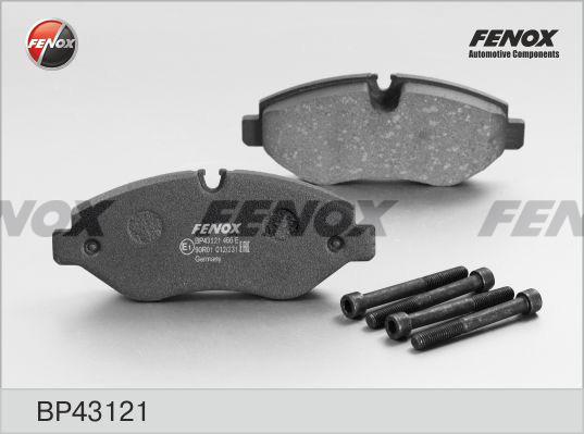 Fenox BP43121 - Stabdžių trinkelių rinkinys, diskinis stabdys autoreka.lt
