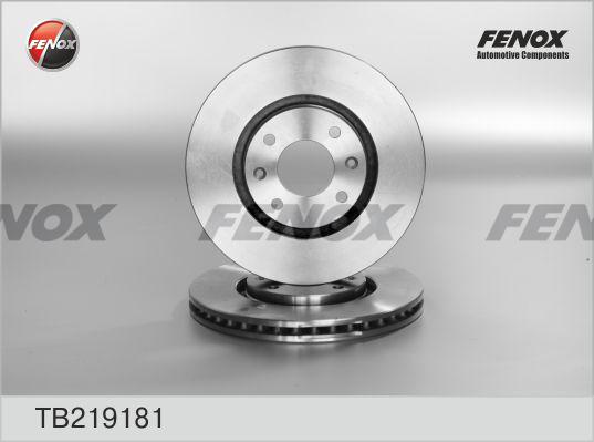 Fenox TB219181 - Stabdžių diskas autoreka.lt