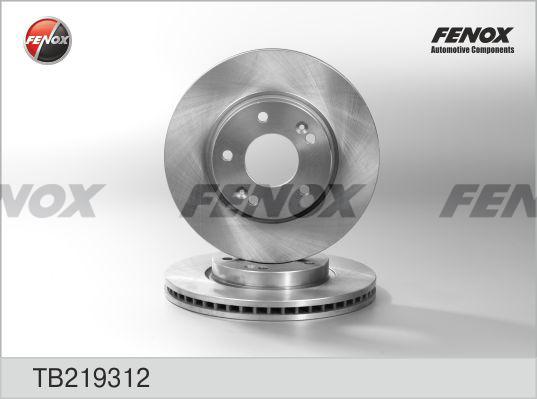 Fenox TB219312 - Stabdžių diskas autoreka.lt