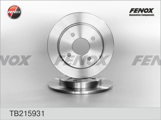 Fenox TB215931 - Stabdžių diskas autoreka.lt