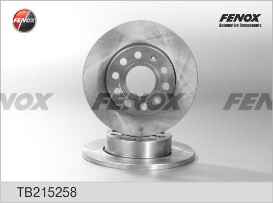 Fenox TB215258 - Stabdžių diskas autoreka.lt