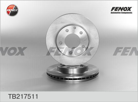 Fenox TB217511 - Stabdžių diskas autoreka.lt
