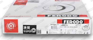 Ferodo DDF2299C-1-D - Stabdžių diskas autoreka.lt