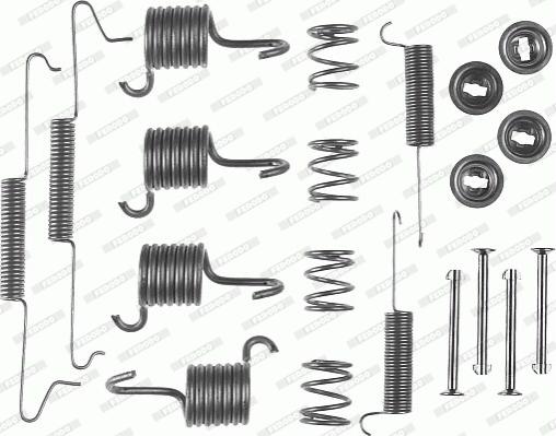 Ferodo FBA129 - Priedų komplektas, stabdžių trinkelės autoreka.lt