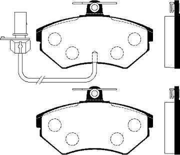 G.U.D. GBP063112 - Stabdžių trinkelių rinkinys, diskinis stabdys autoreka.lt