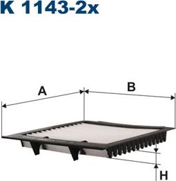 Filtron K1143-2x - Filtras, salono oras autoreka.lt