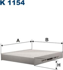 Filtron K1154 - Filtras, salono oras autoreka.lt