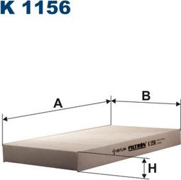 Filtron K1156 - Filtras, salono oras autoreka.lt