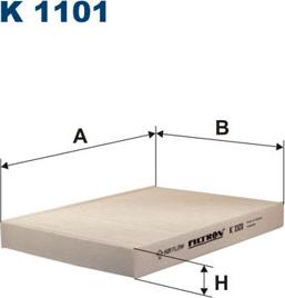 Filtron K1101 - Filtras, salono oras autoreka.lt