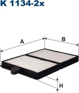 Filtron K1134-2x - Filtras, salono oras autoreka.lt