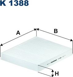 Filtron K 1388 - Filtras, salono oras autoreka.lt