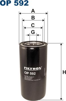 Filtron OP592 - Alyvos filtras autoreka.lt