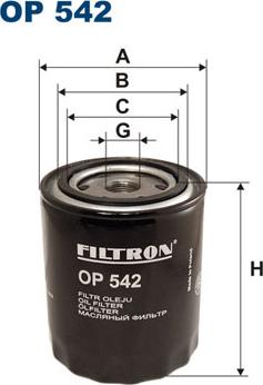 Filtron OP542 - Alyvos filtras autoreka.lt