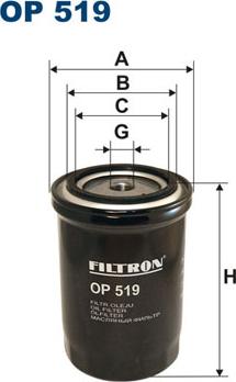 Filtron OP519 - Alyvos filtras autoreka.lt