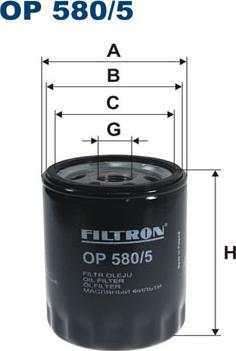 Filtron OP580/5 - Alyvos filtras autoreka.lt