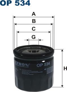 Filtron OP534 - Alyvos filtras autoreka.lt