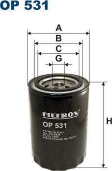 Filtron OP531 - Alyvos filtras autoreka.lt
