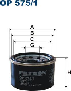 Filtron OP575/1 - Alyvos filtras autoreka.lt