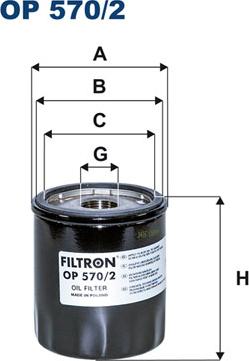 Filtron OP570/2 - Alyvos filtras autoreka.lt