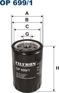 Filtron OP699/1 - Alyvos filtras autoreka.lt