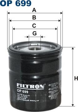 Filtron OP699 - Alyvos filtras autoreka.lt