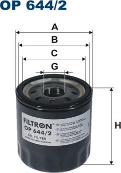 Filtron OP644/2 - Alyvos filtras autoreka.lt