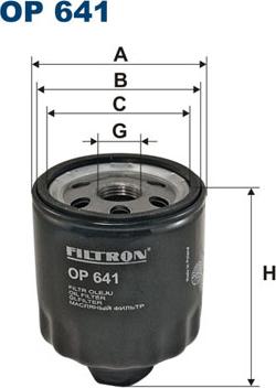 Filtron OP641 - Alyvos filtras autoreka.lt