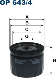 Filtron OP643/4 - Alyvos filtras autoreka.lt