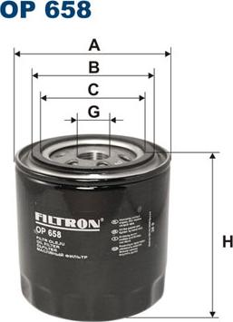 Filtron OP658 - Alyvos filtras autoreka.lt