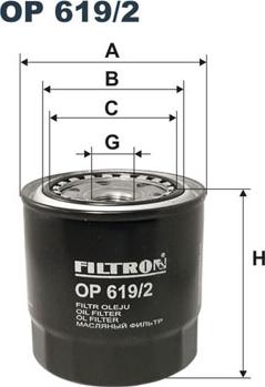 Filtron OP619/2 - Alyvos filtras autoreka.lt