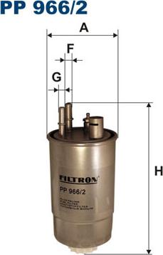 Filtron PP966/2 - Kuro filtras autoreka.lt