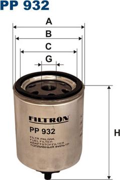 Filtron PP932 - Kuro filtras autoreka.lt