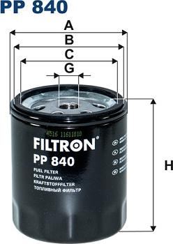 Filtron PP840 - Kuro filtras autoreka.lt