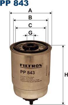 Filtron PP843 - Kuro filtras autoreka.lt