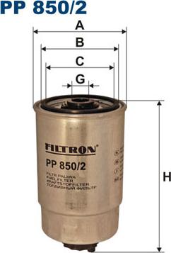 Filtron PP850/2 - Kuro filtras autoreka.lt