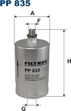 Filtron PP835 - Kuro filtras autoreka.lt