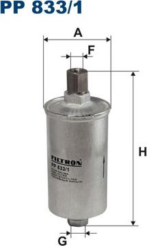 Filtron PP833/1 - Kuro filtras autoreka.lt