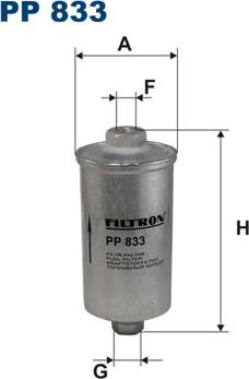 Filtron PP833 - Kuro filtras autoreka.lt