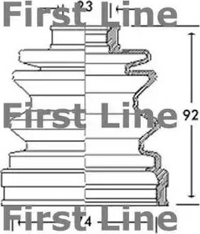 First Line FCB2614 - Gofruotoji membrana, kardaninis velenas autoreka.lt