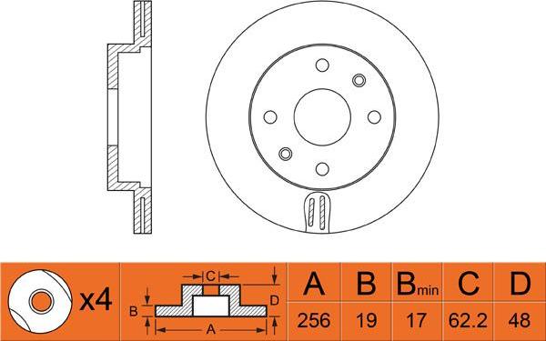 FIT FR0311V - Stabdžių diskas autoreka.lt