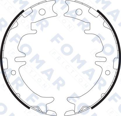 FOMAR Friction FO 9082 - Stabdžių trinkelių komplektas autoreka.lt