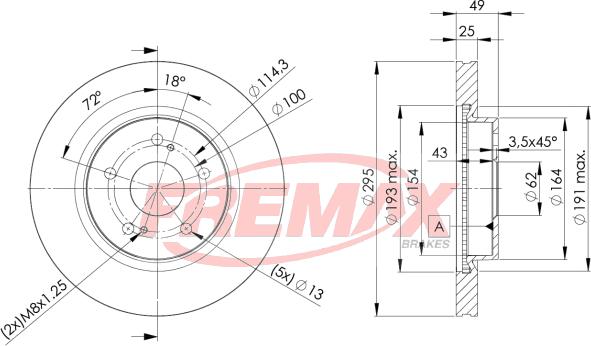 FREMAX BD-4803 - Stabdžių diskas autoreka.lt